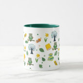 Book Lover Spring Design 11oz Coffee Mug マグカップ (中央)