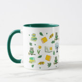 Book Lover Spring Design 11oz Coffee Mug マグカップ (左)
