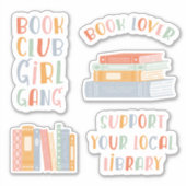 Book Lover Sticker Set シール (正面)