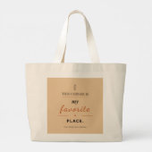 Book Lover Tote Bag ラージトートバッグ (裏面)
