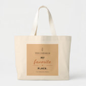 Book Lover Tote Bag ラージトートバッグ (正面)