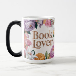 Book Lover White Floral Mug モーフィングマグカップ