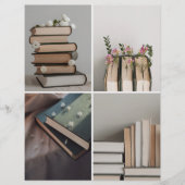 Book Lover's Aesthetic Collage Scrapbook Paper (正面)