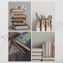 Book Lover's Aesthetic Collage Scrapbook Paper