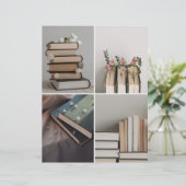 Book Lover's Aesthetic Collage Scrapbook Paper (スタンド正面)
