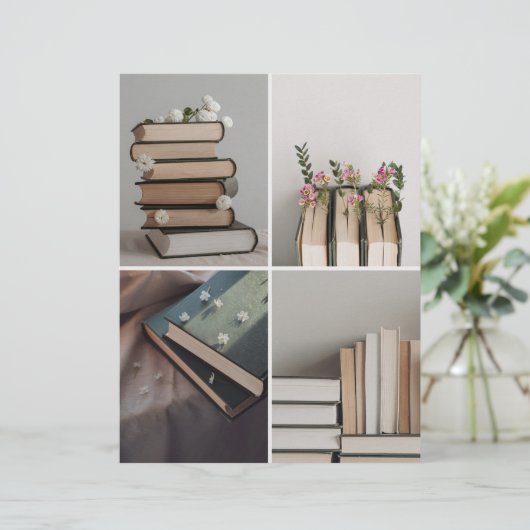 Book Lover's Aesthetic Collage Scrapbook Paper (スタンド正面)