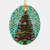 Book Lovers Bookish Christmas Tree Ornament セラミックオーナメント (右)