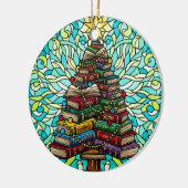 Book Lovers Bookish Christmas Tree Ornament セラミックオーナメント (左)