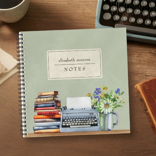 Book Lover's Bookstack Birthday Gift Notebook ノートブック