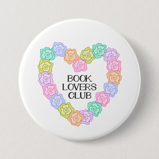 Book Lovers Club 缶バッジ (正面)