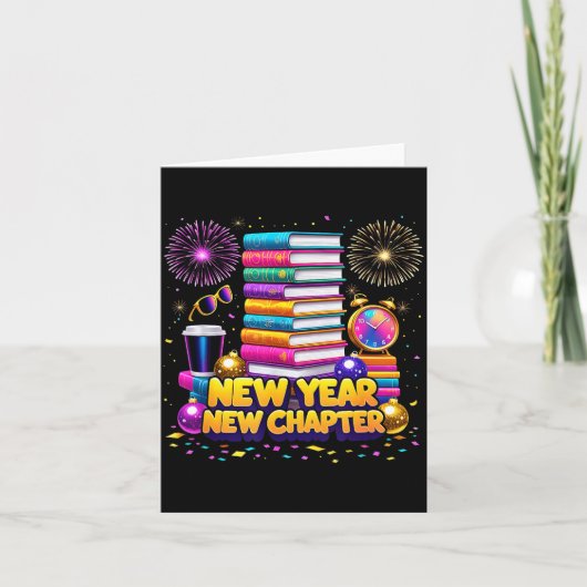 Book Lovers Happy New Year Chapter 2026 Bookworm F カード (正面)