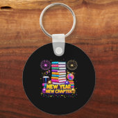 Book Lovers Happy New Year Chapter 2026 Bookworm F キーホルダー (正面)