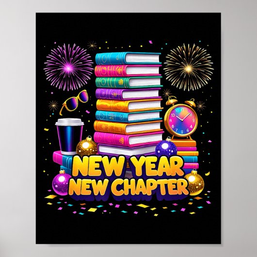Book Lovers Happy New Year Chapter 2026 Bookworm F ポスター (正面)