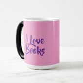 Book Lovers Pink Morphing Mug モーフィングマグカップ (正面左)