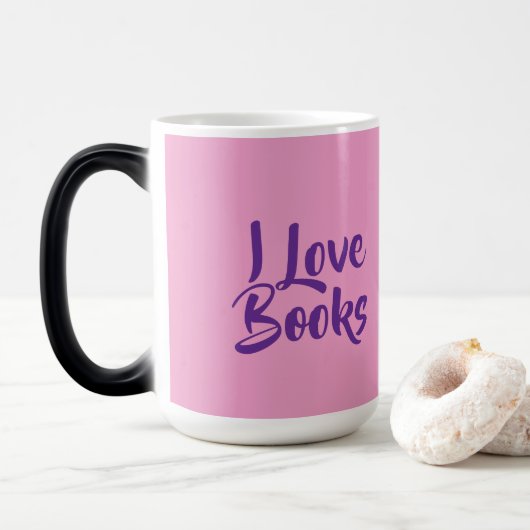 Book Lovers Pink Morphing Mug モーフィングマグカップ (ドーナツ)