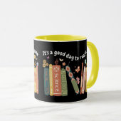 Book Lovers Quote, It's A Good Day To Read A Book マグカップ (正面右)