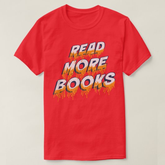 Book Lovers Read More Books Librarian Apparel  Tシャツ (デザイン正面)