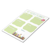 Book Lovers Weekly Planner Notepad ノートパッド (アングル)