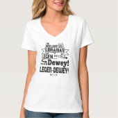 Book Lovin' Librarian Legn-Dewey Tシャツ (正面)