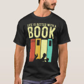 Book Men 読 Readers Librarian Tシャツ (正面)