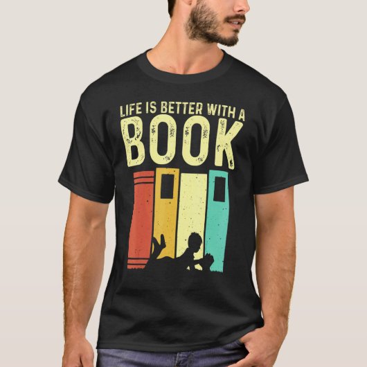 Book Men 読 Readers Librarian Tシャツ (正面)