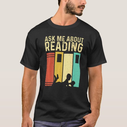 Book Men 読 Readers Librarian Tシャツ (正面)