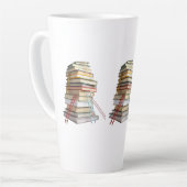 Book Mug Gifts for Book Lovers カフェラテマグ (左アングル)