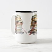 Book Mug Gifts for Book Lovers ツートーンマグカップ (正面左)