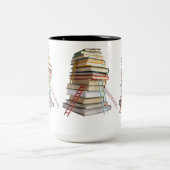 Book Mug Gifts for Book Lovers ツートーンマグカップ (中央)