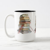 Book Mug Gifts for Book Lovers ツートーンマグカップ (左)