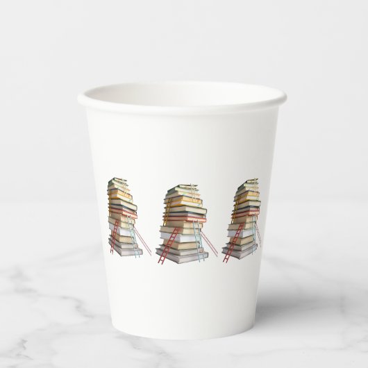 Book Mug Gifts for Book Lovers 紙コップ (正面)