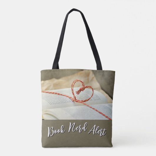 Book Nerd Alert Tote トートバッグ (裏面)
