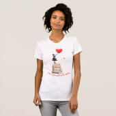 Book Nerd - Just a Girl Who Loves Books T Shirt Tシャツ (正面フル)