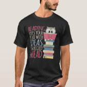 Book Nerd Library & Librarian Reading Book Bookwor Tシャツ (正面)