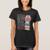 Book Nerd Library & Librarian Reading Book Bookwor Tシャツ (正面)