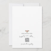 Book New Chapter Floral Bridal Shower 招待状 (裏面)