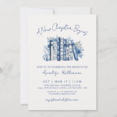 Book New Chapter Floral Bridal Shower 招待状 (正面)