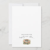 Book New Chapter Floral Bridal Shower Invitation 招待状 (裏面)