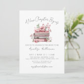 Book New Chapter Floral Bridal Shower Invitation 招待状 (スタンド正面)