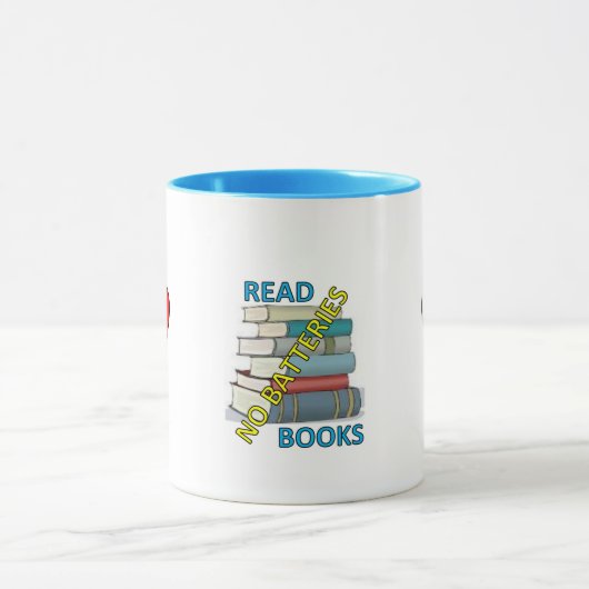 Book no battery mug マグカップ (中央)