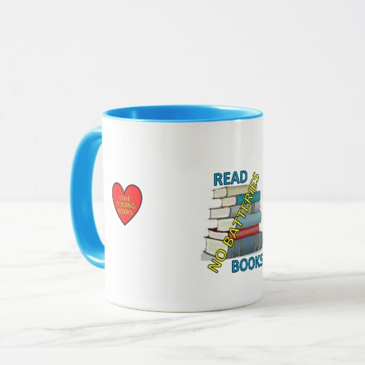 Book no battery mug マグカップ (正面左)