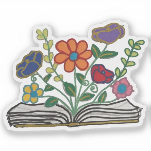 Book of Flowers Sticker シール (正面)