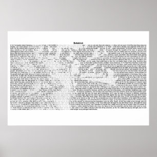 Book of Habakkuk(完全KJV文字) ポスター