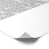 Book of John (完全KJV文字) ポスター (角)