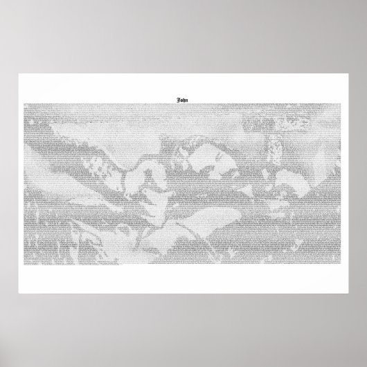 Book of John (完全KJV文字) ポスター (正面)