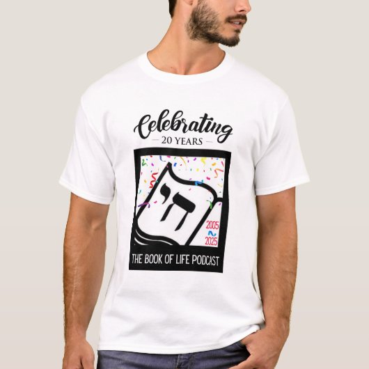 Book of Lifeポッドキャスト20周年Tシャツ(M) Tシャツ (正面)