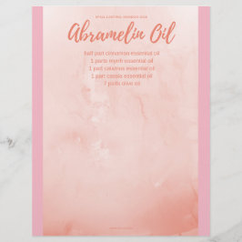 Book of Shadowsページ：スペルキャスティング： Abramelin油