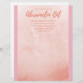 Book of Shadowsページ：スペルキャスティング： Abramelin油 (正面/裏面)