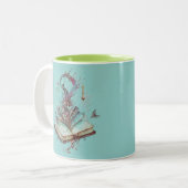 Book of Shadows神秘的な異教のウィッカ信者ハロウィーン ツートーンマグカップ (正面左)