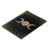 Book of Shadows Celtic Triple Moon/Triple Goddess  ノートブック (左側)